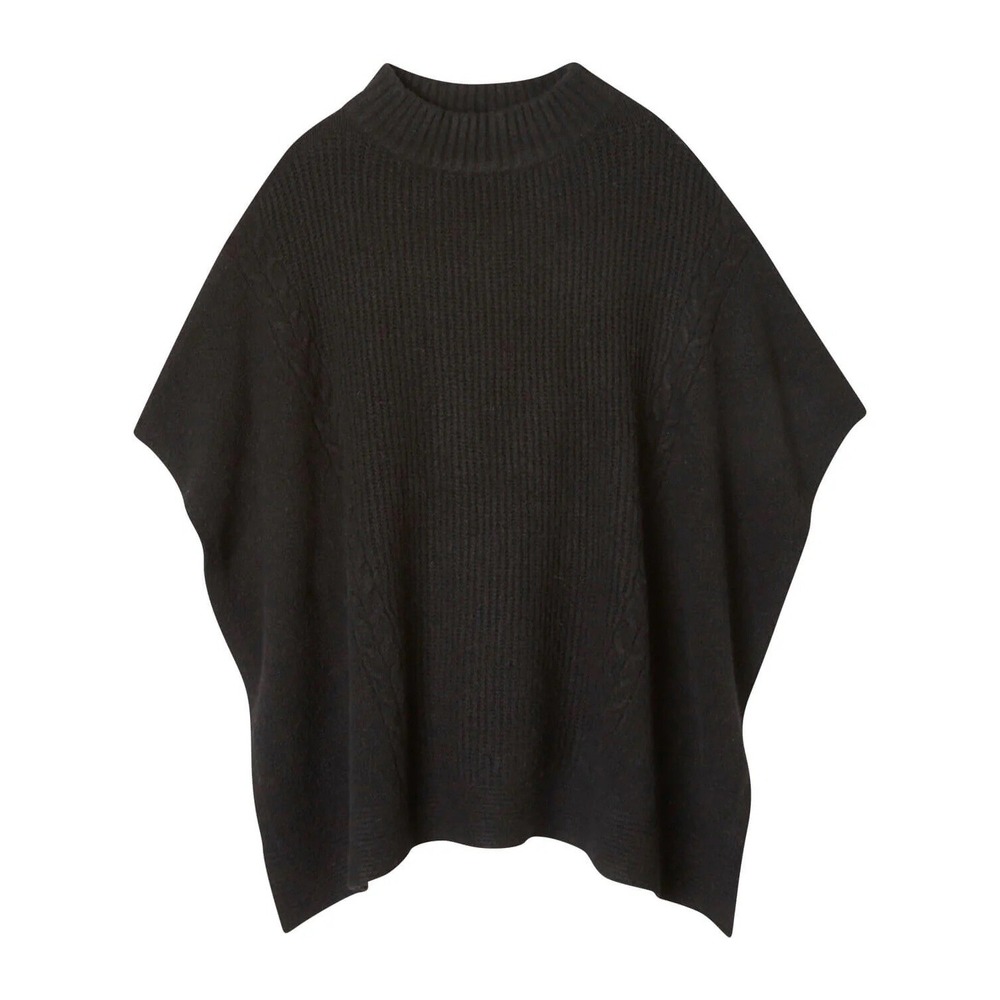 Elie Tahari Black Knit Poncho Sweater – New with‎ Tags – Soft & Cozy, Size S/M